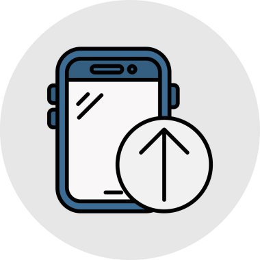 akıllı telefon simgesi vektör illüstrasyonu