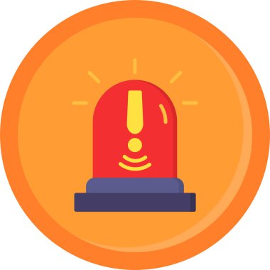 Alarm simgesi, vektör illüstrasyonu