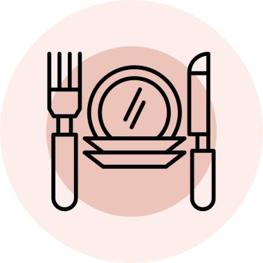 Çatal bıçak takımı ve çatal bıçak takımı simgesi