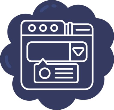 Tarayıcı tarayıcı web tarayıcı simgesi ana hat biçiminde