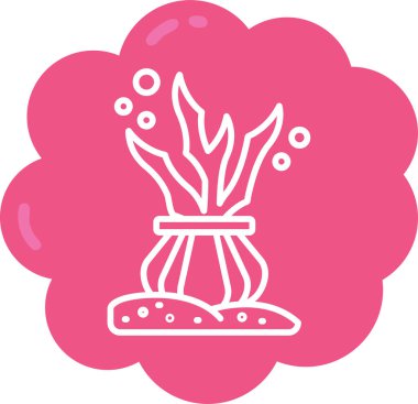 Bir ağaç simgesinin vektör illüstrasyonu