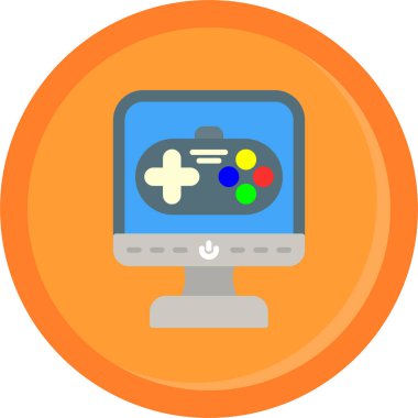 Bilgisayar. Web basit illüstrasyonu