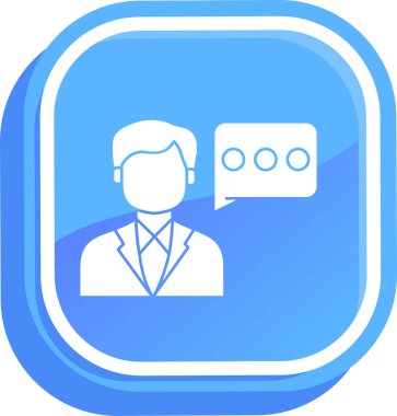 Sohbet simgesi vektör illüstrasyonu