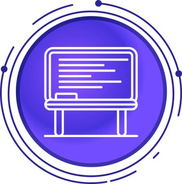 Dizüstü bilgisayar simgesi vektör çizimi