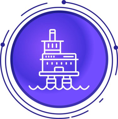 Gemi. Web simgesi basit illüstrasyon