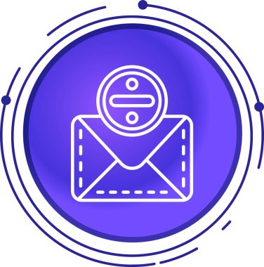 E-posta. Web simgesi basit illüstrasyon