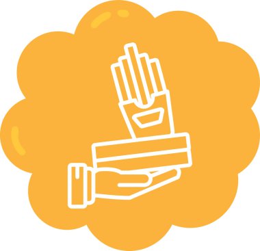 Sigara tutan bir el.