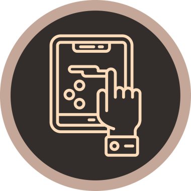 - Telefon. Web simgesi basit illüstrasyon