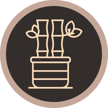 Bitki. Web simgesi basit illüstrasyon