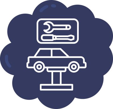 - Araba. Web simgesi basit illüstrasyon