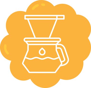 Kahve çekirdeklerinin vektör simgesi