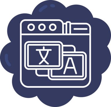 Bir b eksikliği simgesinin vektör çizimi