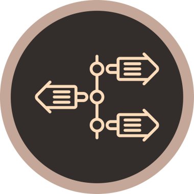 şebeke. Web simgesi basit illüstrasyon