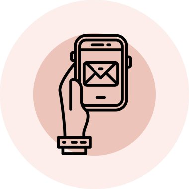 E- posta simgesi vektör illüstrasyonu