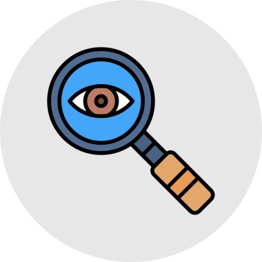 Herhangi bir amaç için göz simgesi vektör illüstrasyonuName.