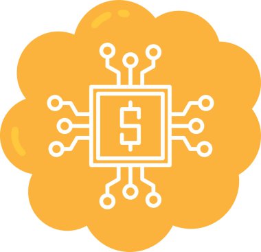 Devre kartı simgesi. Basit resimleme