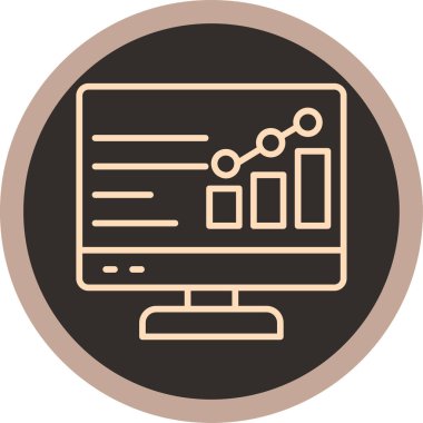 İş ve finans simgesinin vektör illüstrasyonu