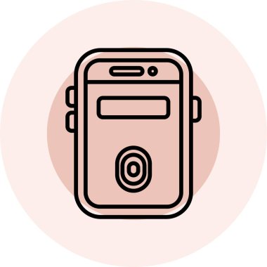 Akıllı telefon simgesinin vektör çizimi