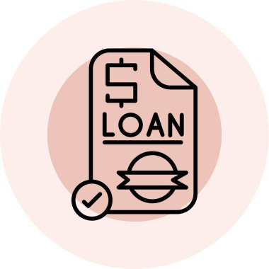 Moda düz biçimli kredi simgesi izole edilmiş arkaplan