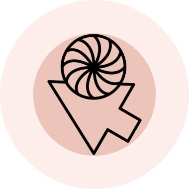 Bir çiçeğin vektör illüstrasyonu