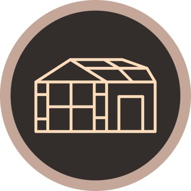 Bir evin vektör illüstrasyonu