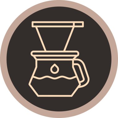 kahve ikonu vektör illüstrasyonu