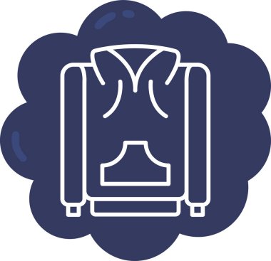 Sırt çantası simge vektör çizim