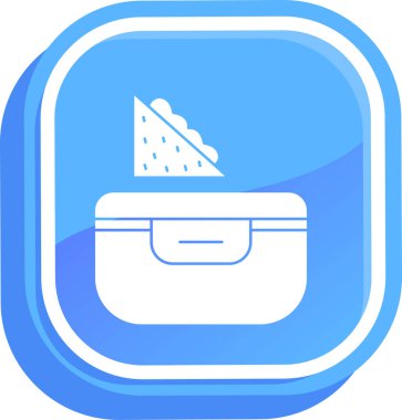 Çanta. Web simgesi basit illüstrasyon