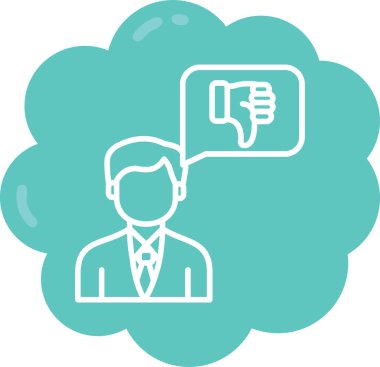 Konuşma balonu vektör illüstrasyon tasarımı ile iş adamı