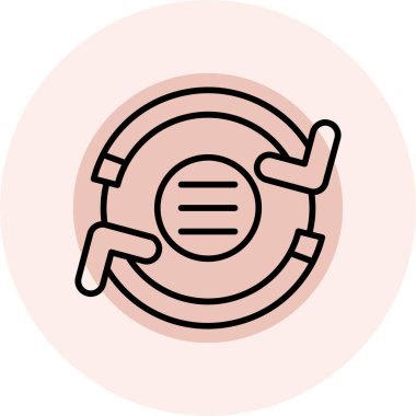 trend düz çizgide vektör evrensel simgesi