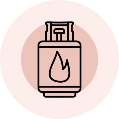 Moda tarzında izole edilmiş yangın simgesi yakma