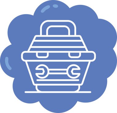 Alışveriş arabası, basit illüstrasyon.