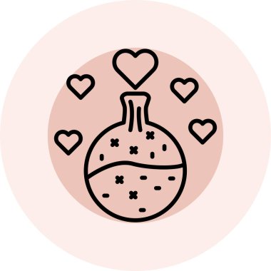 Aşk simgesi vektör illüstrasyonu