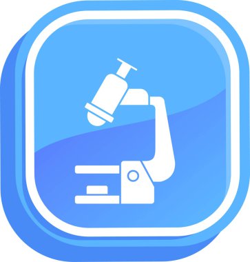 Mikroskop simgesi vektör çizimi