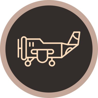 Uçak. Web simgesi basit illüstrasyon