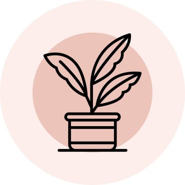 Çiçek simgesinin vektör illüstrasyonu