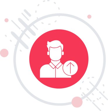 Modern bir simgenin vektör illüstrasyonu