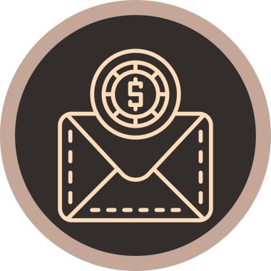 zarf simgesi, vektör çizimi