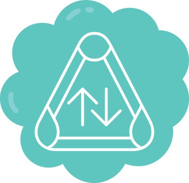 Bulut simgesi vektör illüstrasyonu