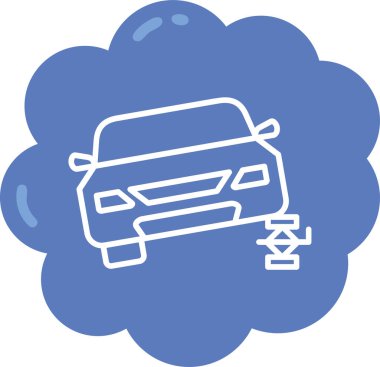 - Araba. Web simgesi basit illüstrasyon