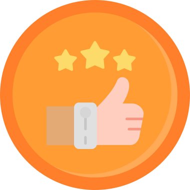 derecelendirme simgesi, vektör illüstrasyonu basit tasarım