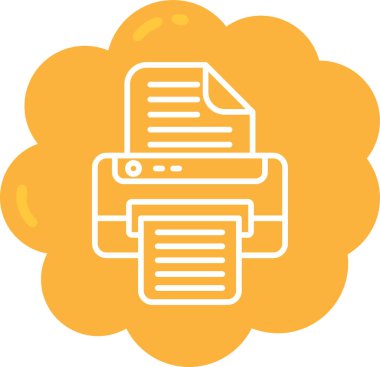 Bulut. Web simgesi basit illüstrasyon