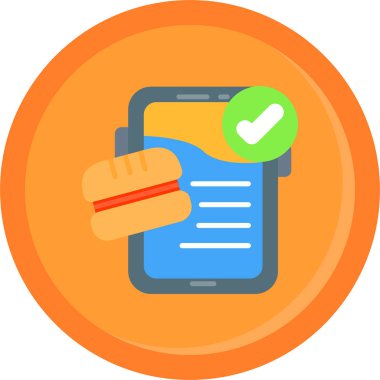 Cep telefonu ödemesi Web simgesi basit illüstrasyon