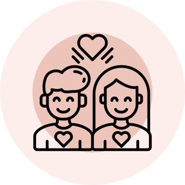 Web ve mobil uygulama için vektör çift simgesi.