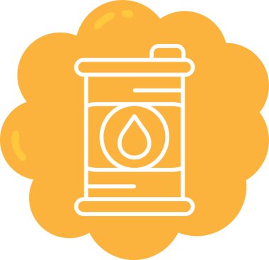 Enerji. Web simgesi basit illüstrasyon