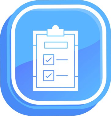 kontrol listesi simgesi vektör illüstrasyonu