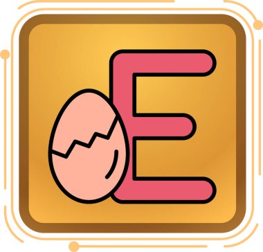 Çizgi film yumurtasının vektör çizimi