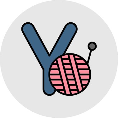 İplik. Web simgesi basit illüstrasyon