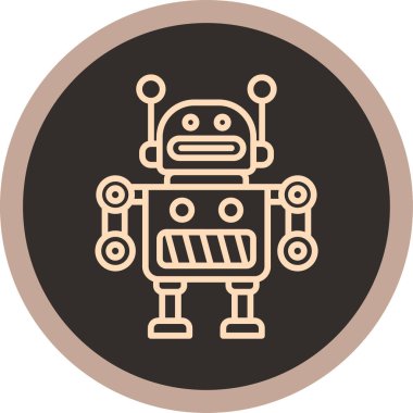 Robot modern simgenin vektör illüstrasyonu