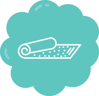 Dairedeki tek bir simgenin vektör illüstrasyonu